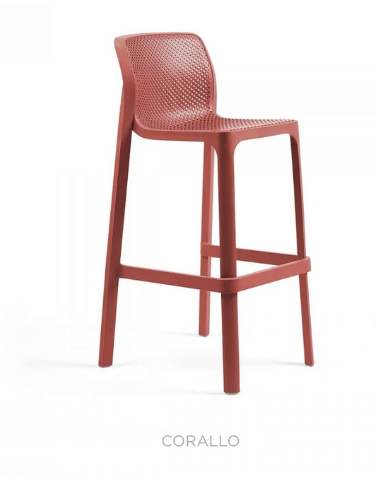 Nardi Net Stool – Stylish Italian Outdoor Bar Stool - Custom Wood Designs