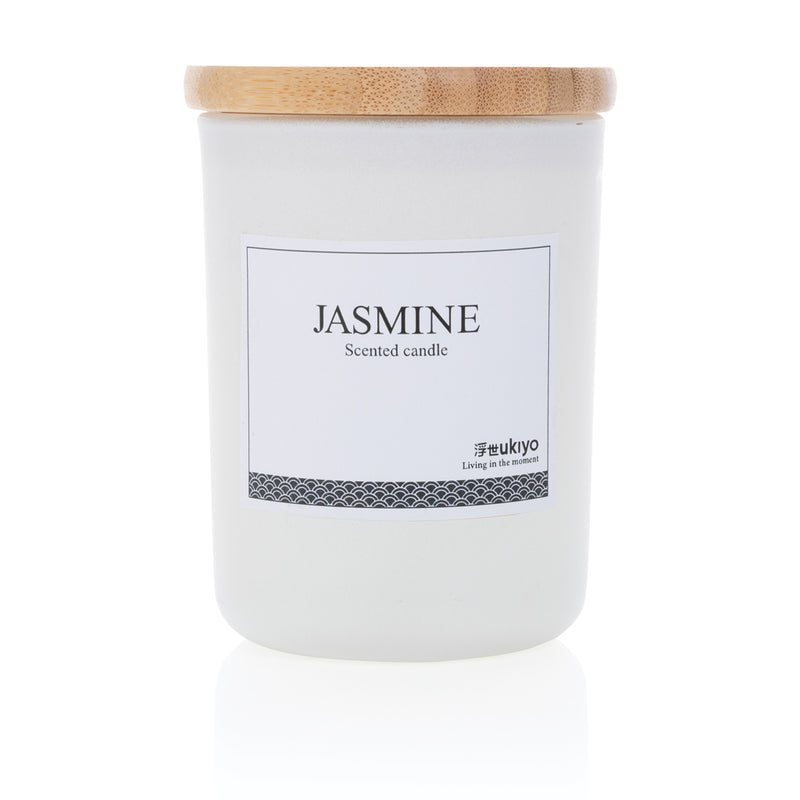 Load image into Gallery viewer, Ukiyo deluxe scented candle with bamboo lid - Custom Wood Designs
