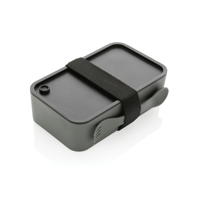 Load image into Gallery viewer, GRS recycled PP lunch box with spork - Custom Wood Designs
