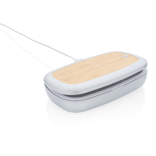 Rena UV-C steriliser box with 5W wireless charger - Custom Wood Designs