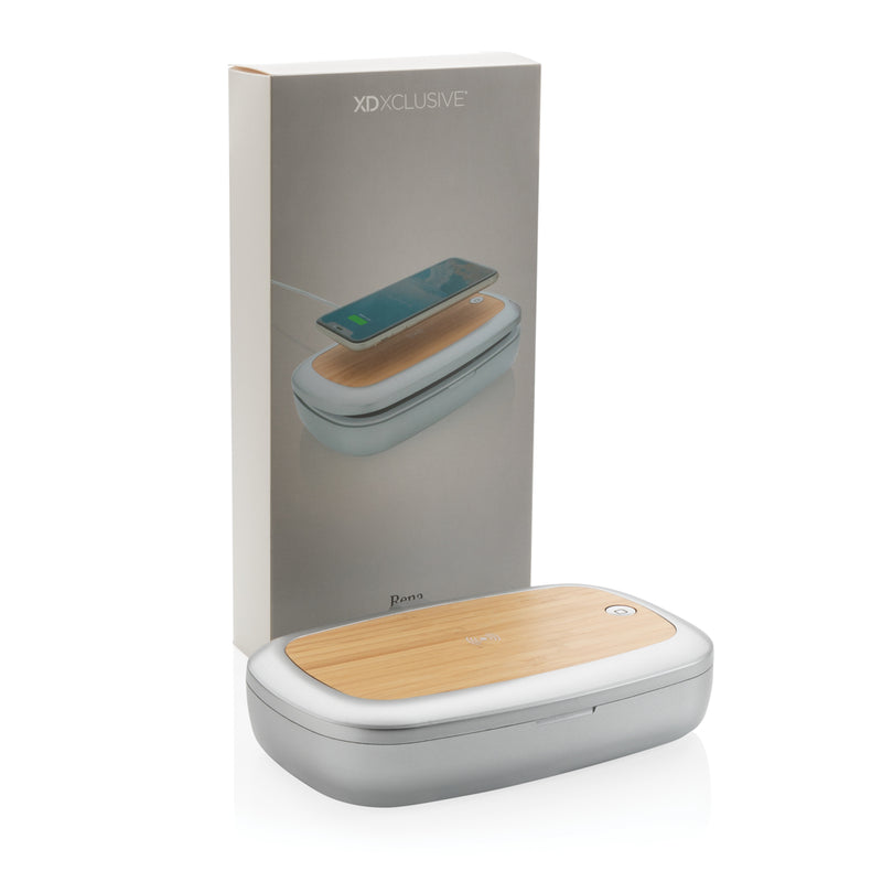 Load image into Gallery viewer, Rena UV-C steriliser box with 5W wireless charger - Custom Wood Designs
