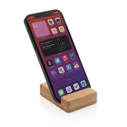 Bamboo phone stand - Custom Wood Designs