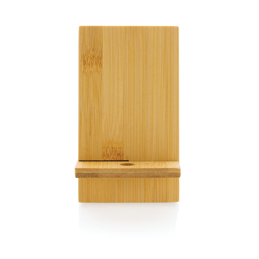 Bamboo phone stand in kraft box - Custom Wood Designs