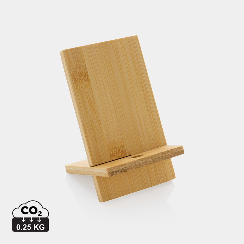 Load image into Gallery viewer, Bamboo phone stand in kraft box - Custom Wood Designs
