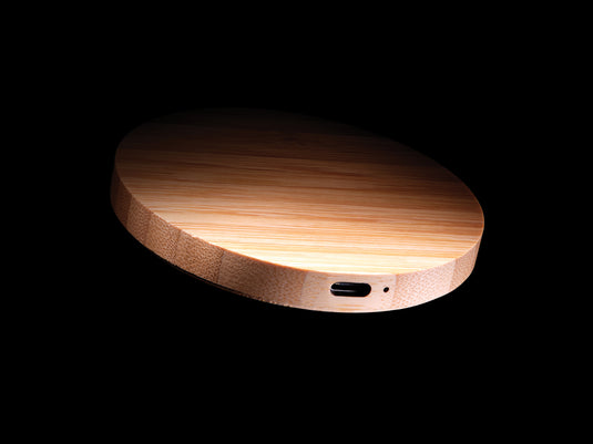 Bamboo 15W wireless charger - Custom Wood Designs