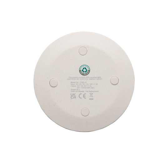 RCS recycled plastic 15W Wireless fast charger - Custom Wood Designs