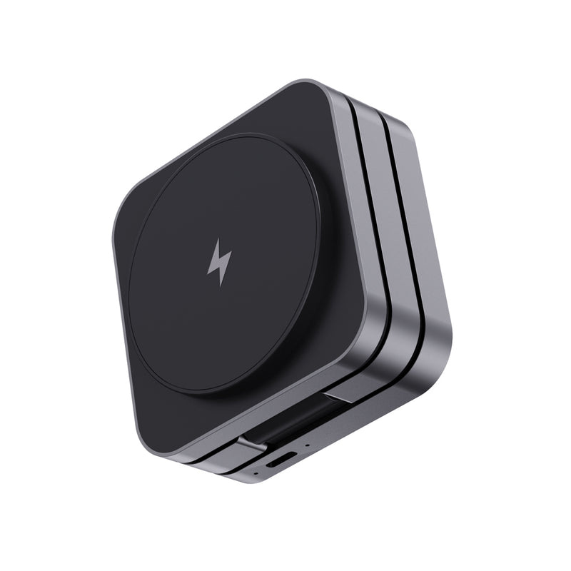 Load image into Gallery viewer, Terra RCS recycled aluminum foldable 3 in 1 15W charger - Custom Wood Designs
