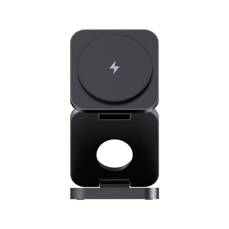 Load image into Gallery viewer, Terra RCS recycled aluminum foldable 3 in 1 15W charger - Custom Wood Designs
