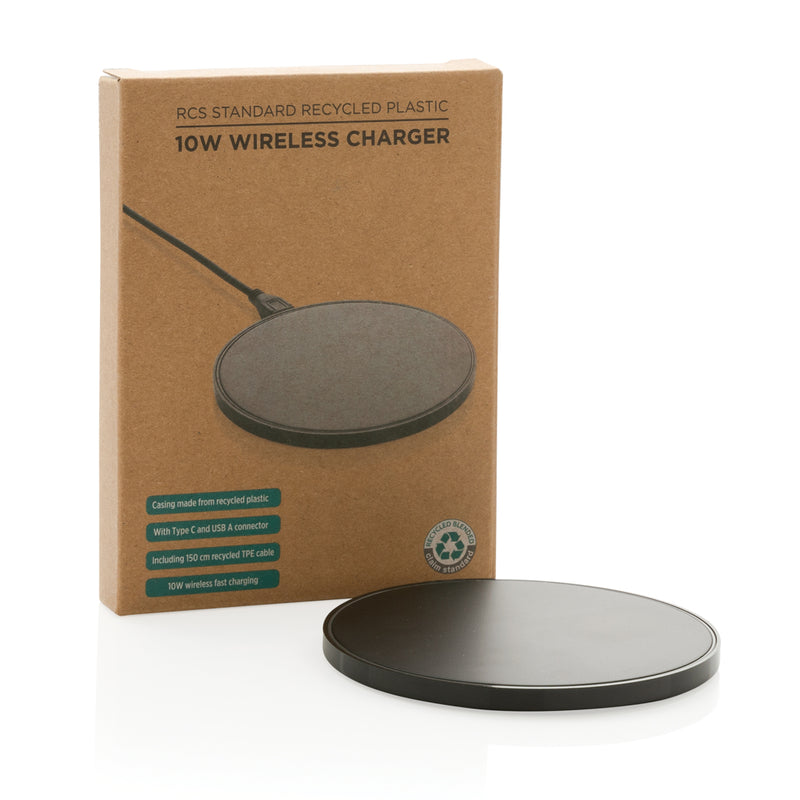 Load image into Gallery viewer, RCS standard recycled plastic 10W wireless charger - Custom Wood Designs
