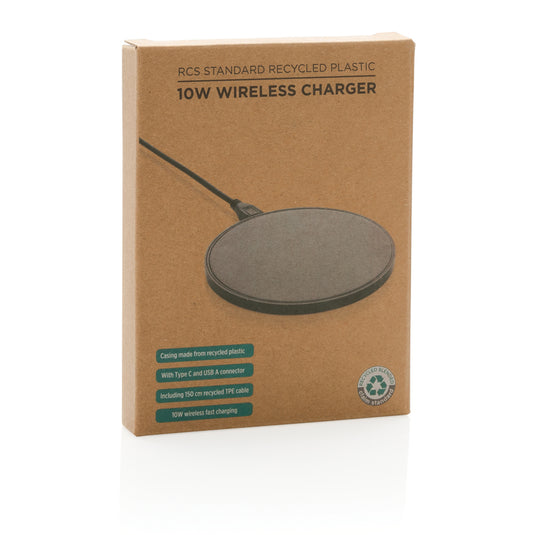 RCS standard recycled plastic 10W wireless charger - Custom Wood Designs