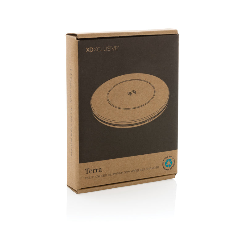 Load image into Gallery viewer, Terra RCS recycled aluminium 10W wireless charger - Custom Wood Designs
