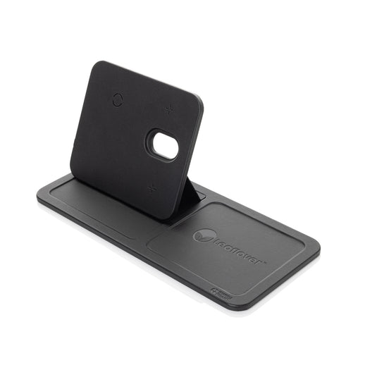 Swiss Peak 3 in 1 RCS recycled PU wireless charger desk tray - Custom Wood Designs
