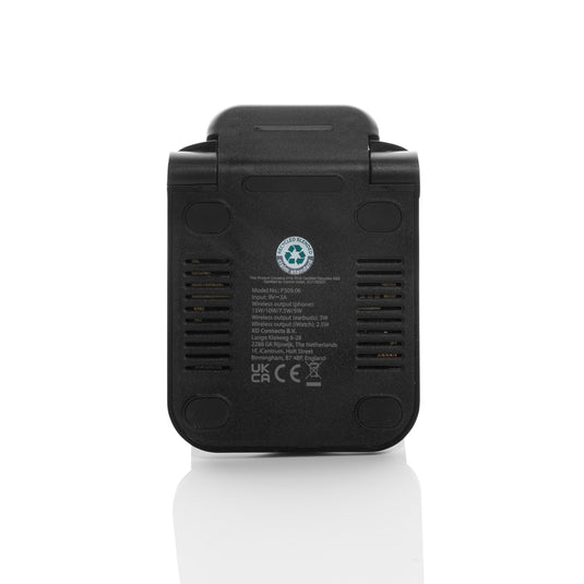 Powerpal 3 in 1 RCS recycled plastic 15W charger - Custom Wood Designs