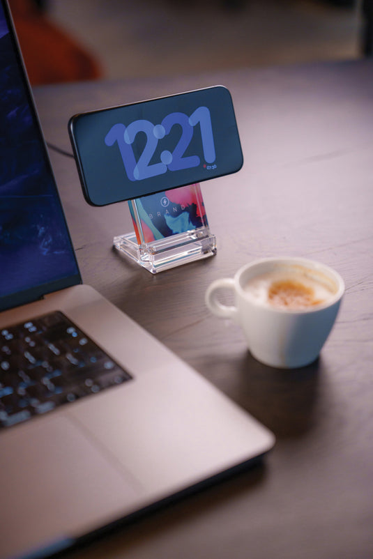 Magcharge 15W magnetic wireless charging stand - Custom Wood Designs