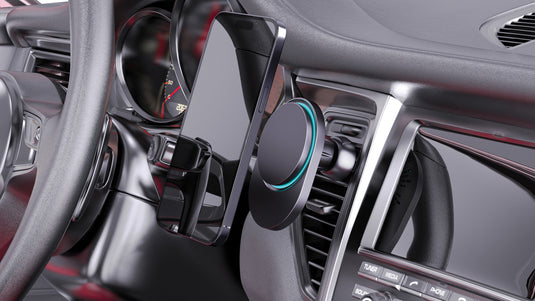 PowerCruze RCS rplastic 15W magnetic charging car holder - Custom Wood Designs PowerCruze RCS rplastic 15W magnetic charging car holder