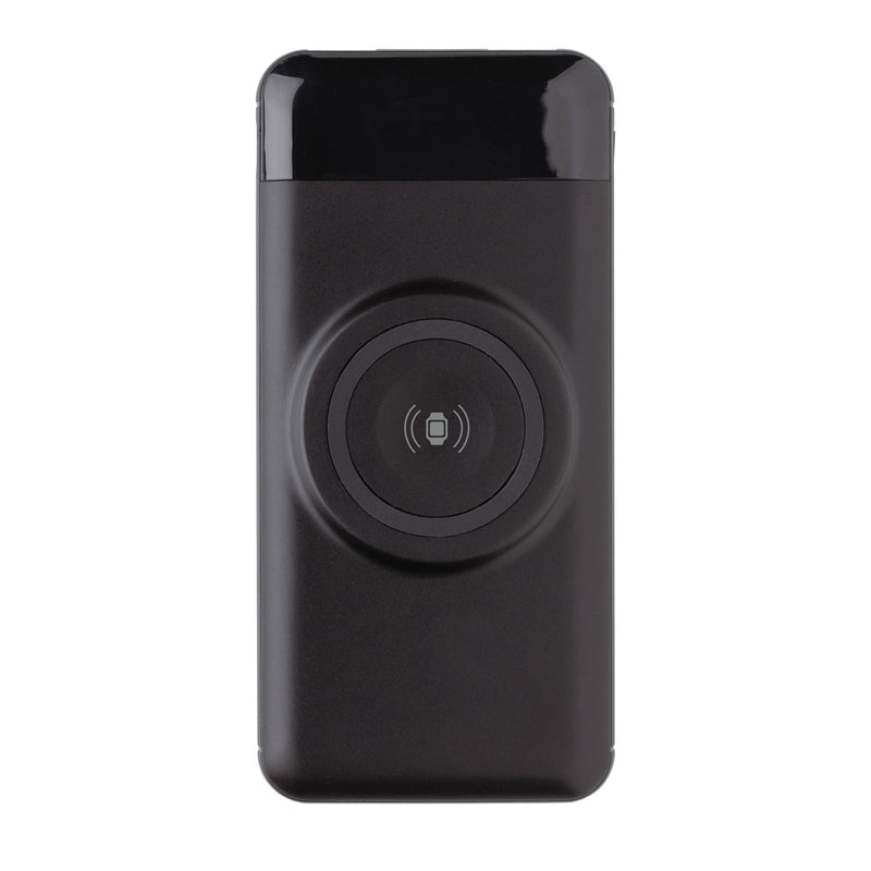 Load image into Gallery viewer, 10.000 mah wireless powerbank with watch charger - Custom Wood Designs
