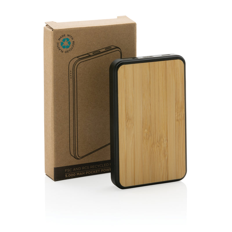 Load image into Gallery viewer, RCS recycled plastic 5.000 mAh Powerbank - Custom Wood Designs
