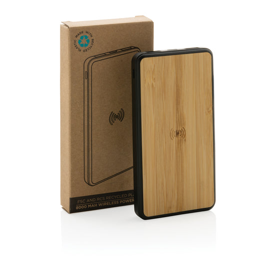 RCS recycled plastic 8000 mAh Wireless Powerbank - Custom Wood Designs