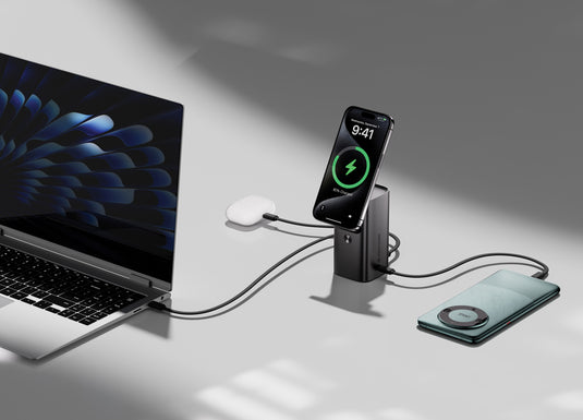 Urban Vitamin Sunnyvale 100W 15.000mAh magnetic powerbank - Custom Wood Designs Urban Vitamin Sunnyvale 100W 15.000mAh magnetic powerbank