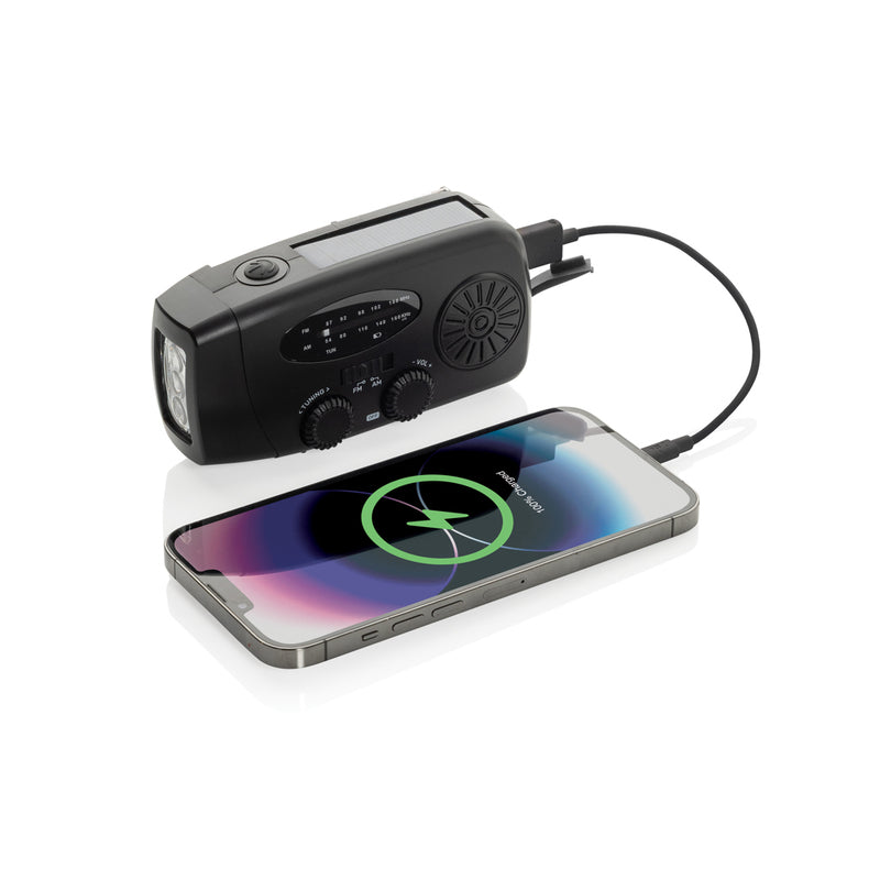 Load image into Gallery viewer, RescueWave RCS recycled plastic emergency radio - Custom Wood Designs RescueWave RCS recycled plastic emergency radio made from [material] –  [use_case] | Custom Wood Designs
