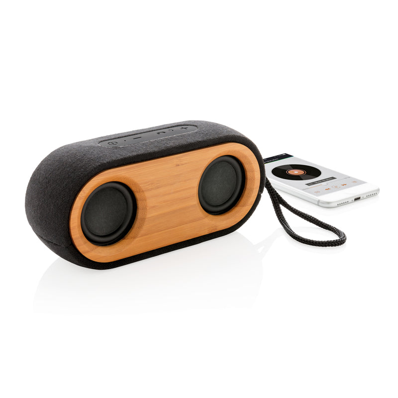 Load image into Gallery viewer, Bamboo X double speaker - Custom Wood Designs
