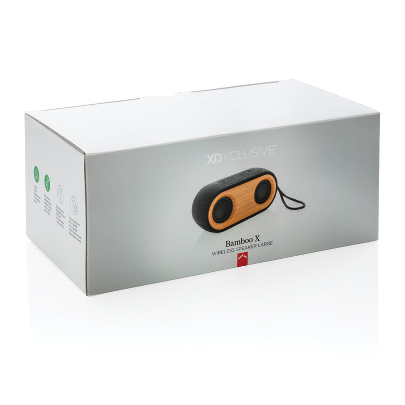 Load image into Gallery viewer, Bamboo X double speaker - Custom Wood Designs
