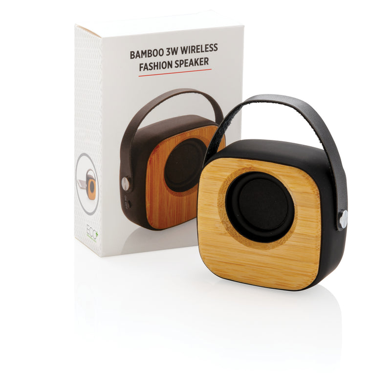 Load image into Gallery viewer, Bamboo 3W Wireless Fashion Speaker - Custom Wood Designs
