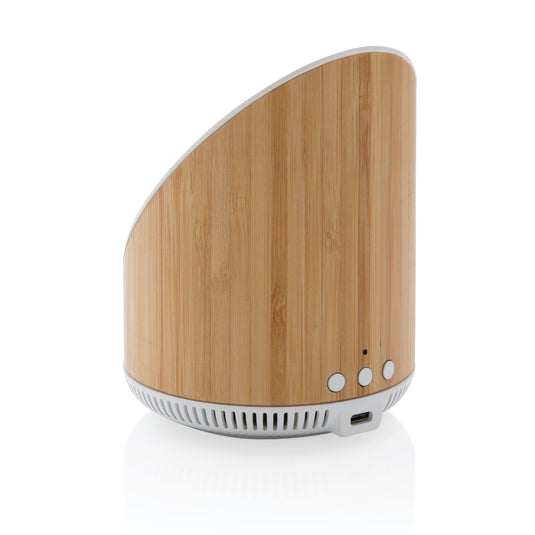 Ovate bamboo 5W speaker with 15W wireless charger - Custom Wood Designs