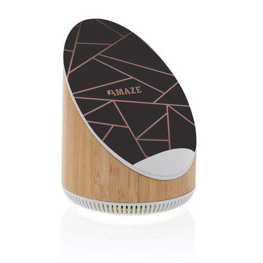 Ovate bamboo 5W speaker with 15W wireless charger - Custom Wood Designs