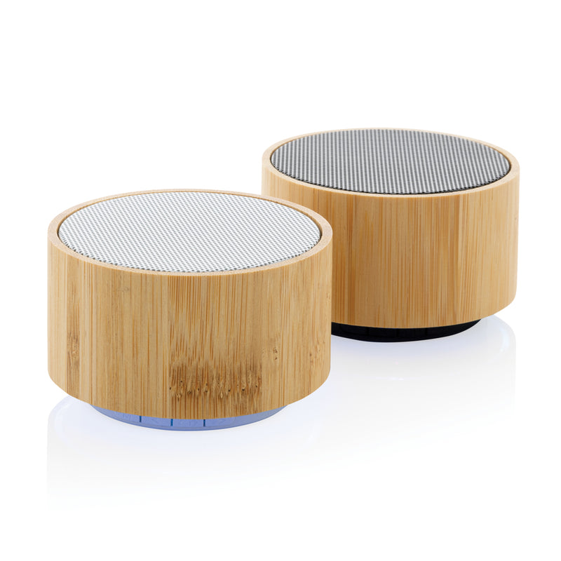Load image into Gallery viewer, RCS recycled plastic and bamboo 3W wireless speaker - Custom Wood Designs
