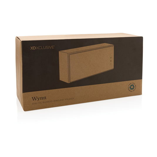 Wynn 20W bamboo wireless speaker - Custom Wood Designs