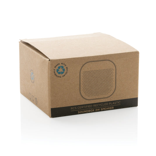 RCS recycled plastic Soundbox 3W speaker - Custom Wood Designs