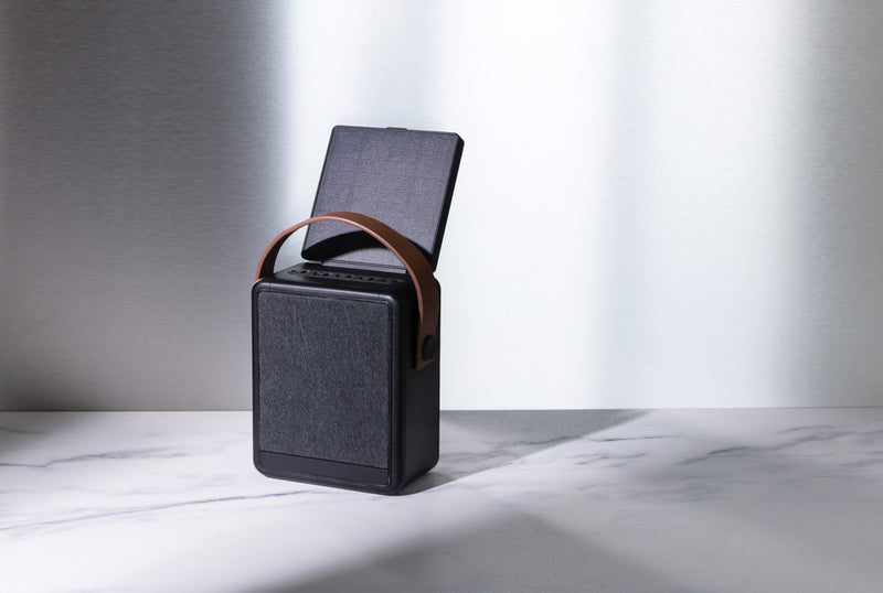 Load image into Gallery viewer, Skywave RCS recycled plastic solar speaker 12W - Custom Wood Designs
