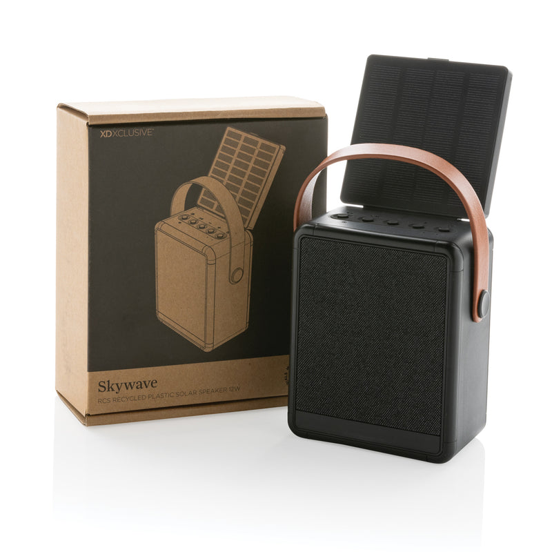 Load image into Gallery viewer, Skywave RCS recycled plastic solar speaker 12W - Custom Wood Designs
