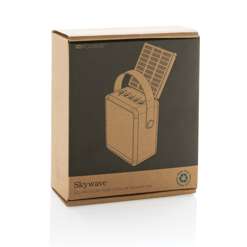 Load image into Gallery viewer, Skywave RCS recycled plastic solar speaker 12W - Custom Wood Designs
