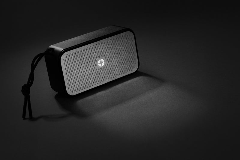 Load image into Gallery viewer, Swiss Peak RCS recycled aluminium 10W bass speaker - Custom Wood Designs Swiss Peak RCS recycled aluminium 10W bass speaker
