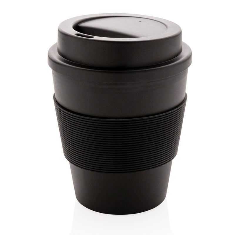 Load image into Gallery viewer, Reusable Coffee cup with screw lid 350ml - Custom Wood Designs
