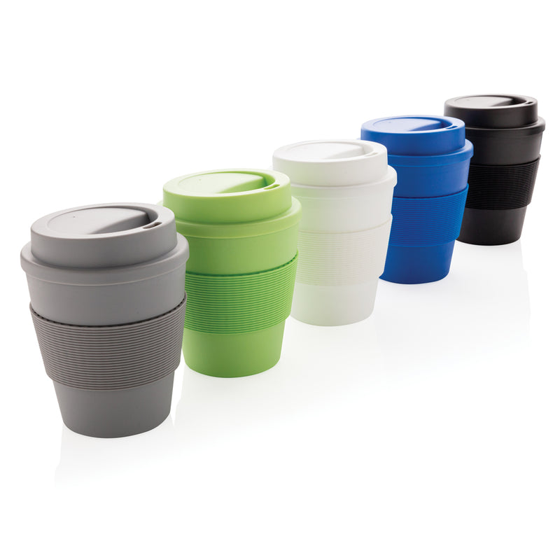 Load image into Gallery viewer, Reusable Coffee cup with screw lid 350ml - Custom Wood Designs
