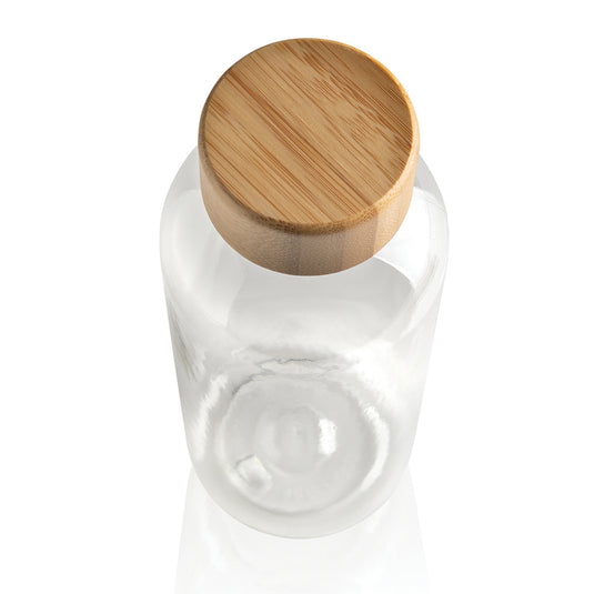 RCS RPET bottle with bamboo lid - Custom Wood Designs