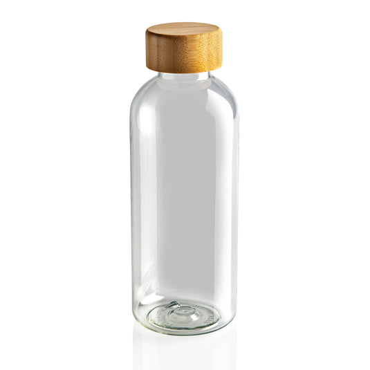 RCS RPET bottle with bamboo lid - Custom Wood Designs
