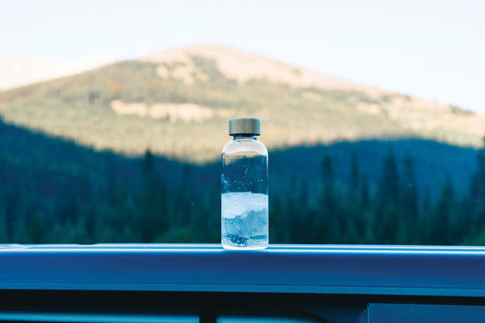 RCS RPET bottle with bamboo lid - Custom Wood Designs