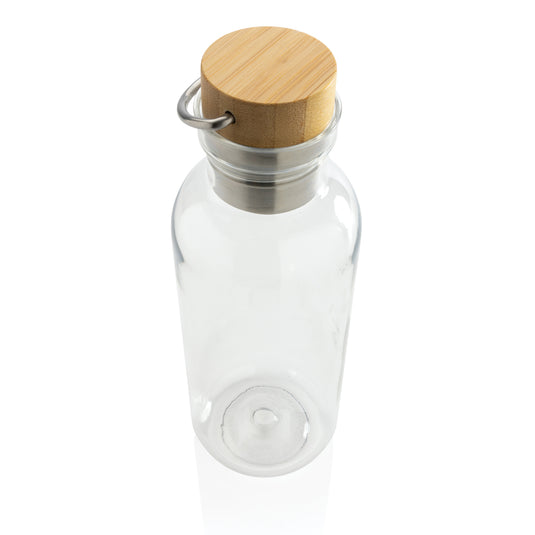 RCS RPET bottle with bamboo lid and handle - Custom Wood Designs