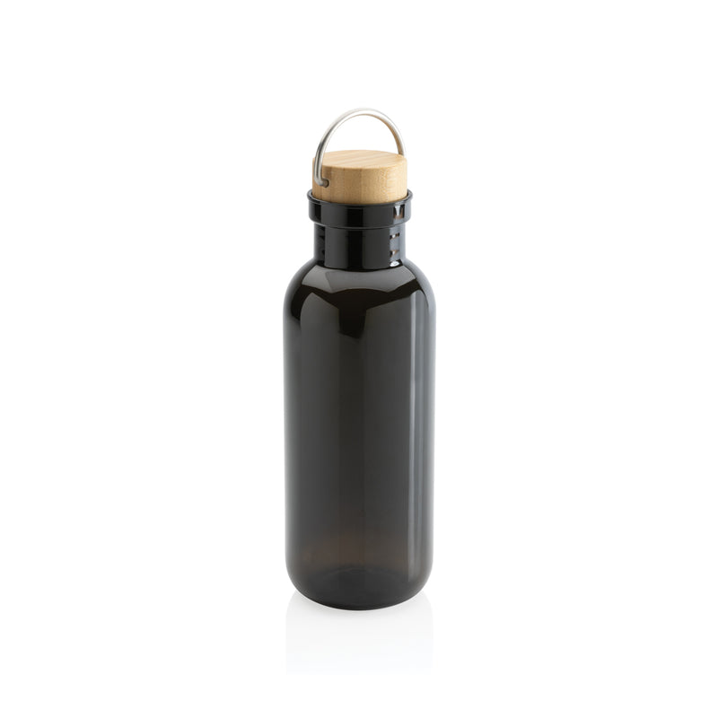 Load image into Gallery viewer, RCS RPET bottle with bamboo lid and handle - Custom Wood Designs

