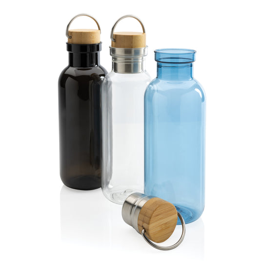 RCS RPET bottle with bamboo lid and handle - Custom Wood Designs