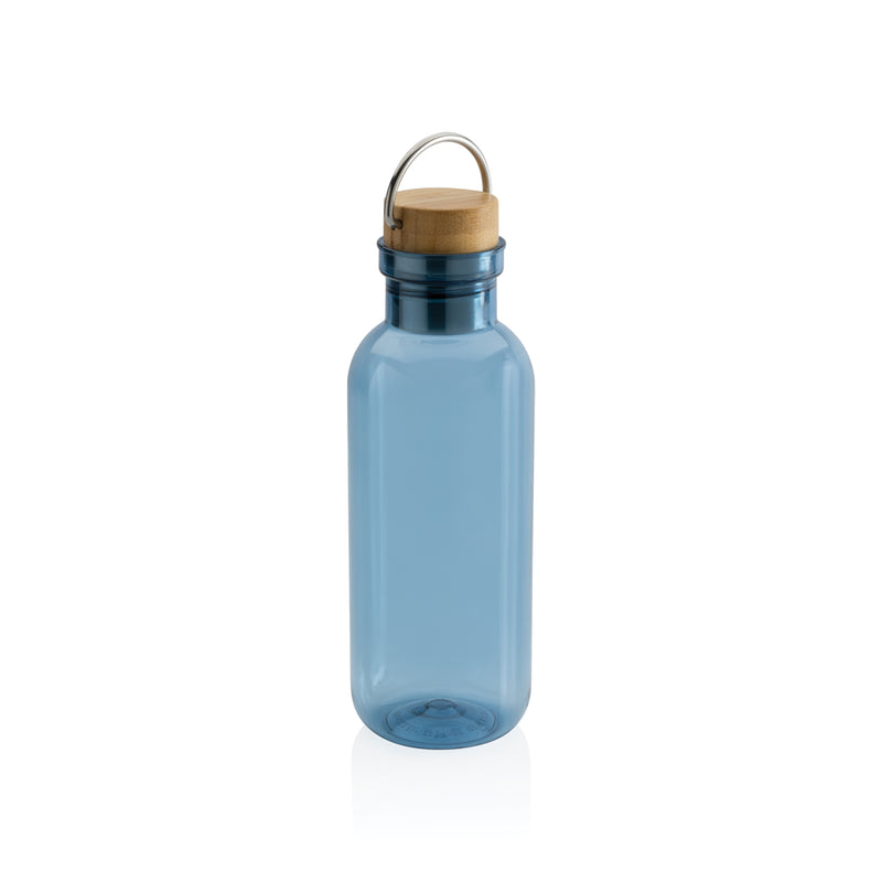 Load image into Gallery viewer, RCS RPET bottle with bamboo lid and handle - Custom Wood Designs
