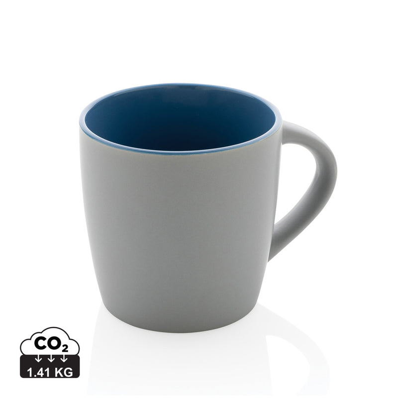 Load image into Gallery viewer, Ceramic mug with coloured inner 300ml - Custom Wood Designs
