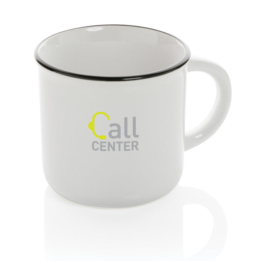 Vintage ceramic mug 280ml - Custom Wood Designs