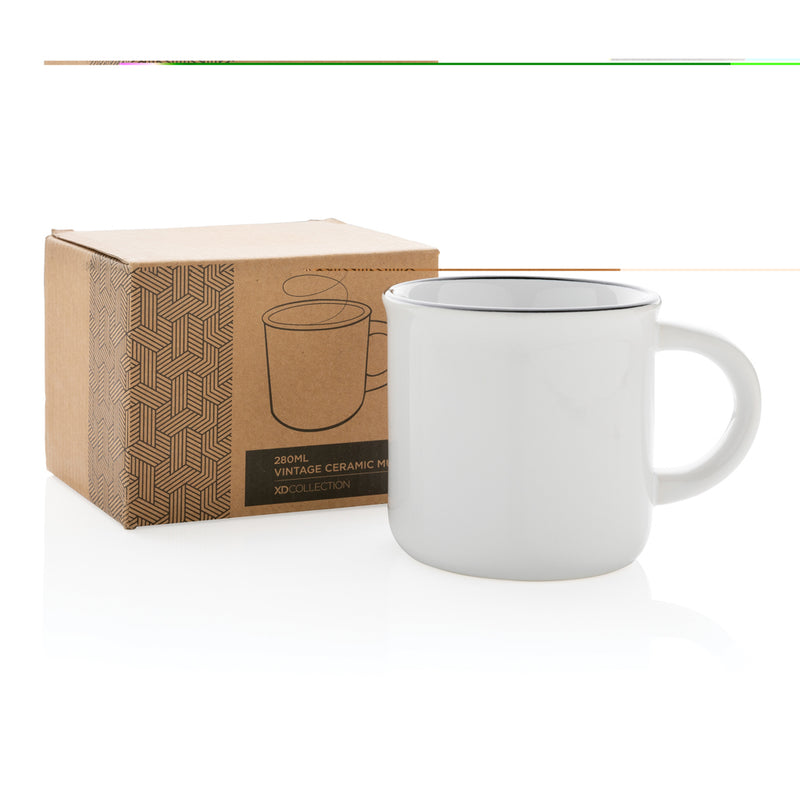 Load image into Gallery viewer, Vintage ceramic mug 280ml - Custom Wood Designs
