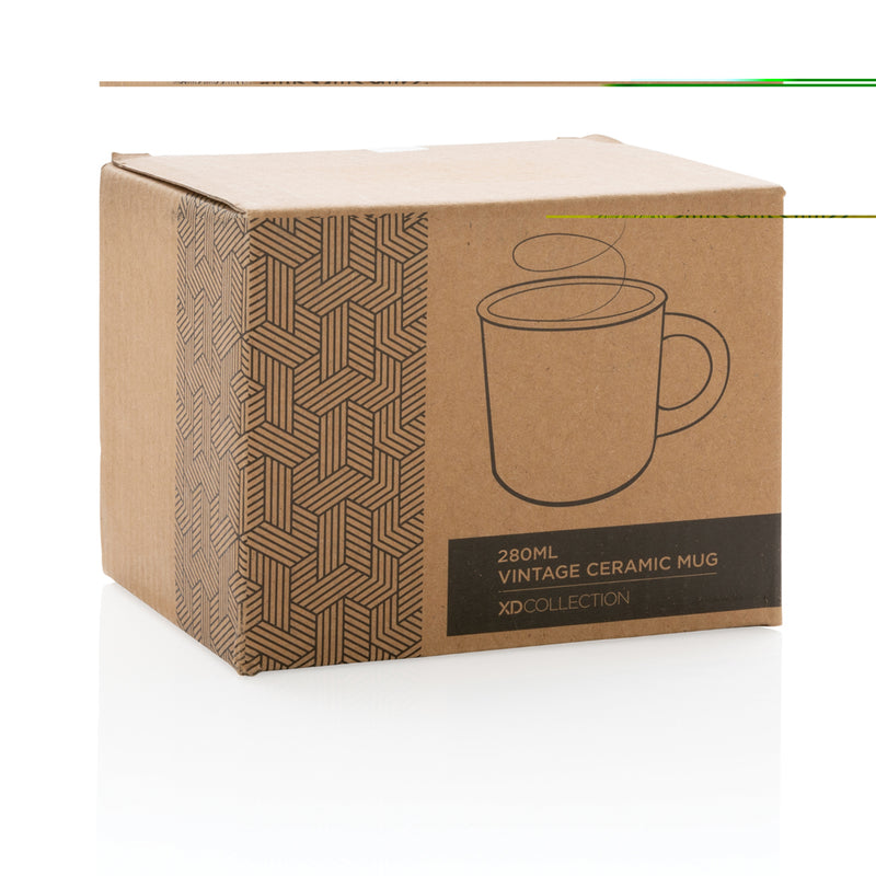 Load image into Gallery viewer, Vintage ceramic mug 280ml - Custom Wood Designs
