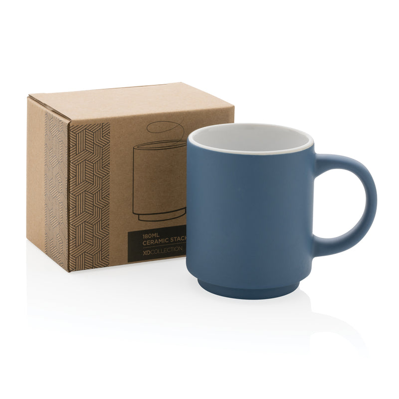 Load image into Gallery viewer, Ceramic stackable mug 180ml - Custom Wood Designs
